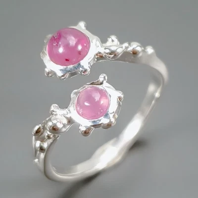 New year gift Ruby Ring 925 Sterling Silver Size 7.5 /R432815 - Image 1 of 4