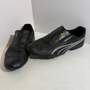 Vintage Puma Y2K men's slip on black shoes in size 9.5 - Picture 1 of 9