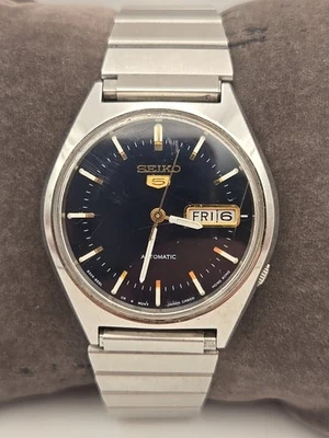 Seiko 5 Automatic 6309-8679 Blue Day Date Dial 37mm Men's Watch - Image 1 of 4