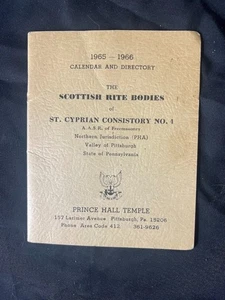 BOOKLET FREEMASONRY MASONS SCOTTISH RITE BODIES CALANDER AND DIRECTORY 1960s - Picture 1 of 2