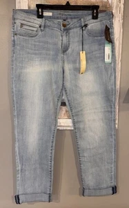 Kut From The Kloth Catherine Boyfriend Jean Womens Size 14 Blue Stretch Mid Rise - Picture 1 of 11
