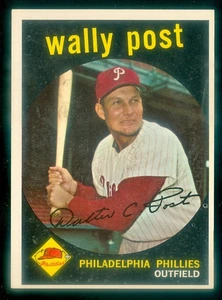1959 TOPPS #398 WALLY POST EX - Picture 1 of 1