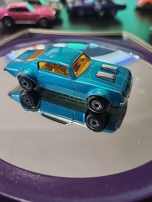 1975 MATCHBOX SUPERFAST NO.4 VINTAGE PONTIAC FIREBIRD LESNEY ENGLAND AQUA - Image 1 of 4