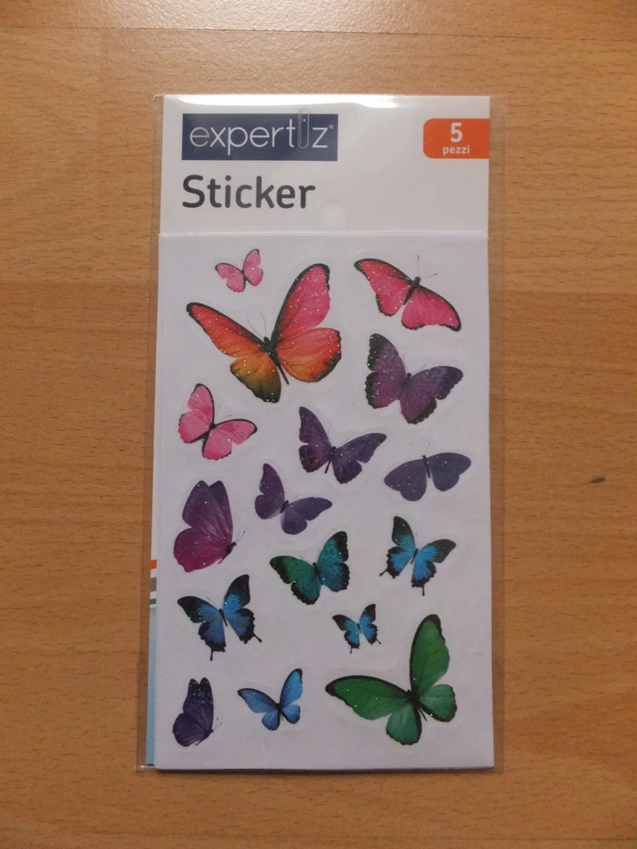 Sticker-Aufkleber -  Schmetterlinge (5 Bögen) - NEU - Bild 1 von 1
