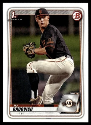 2020 Bowman Draft RJ Dabovich San Francisco Giants #BD-148 - Image 1 of 2