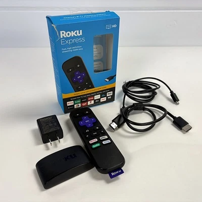 Reproductor multimedia de transmisión Roku Express modelo 3930X con control remoto - restaurado de fábrica Foto 1 de 4
