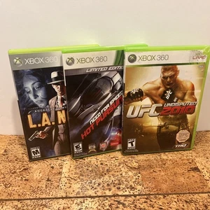 Xbox 360 Videospiel Bundle (Microsoft) 3 Spiele, UFC, Need For Speed, LA Noire - Bild 1 von 12