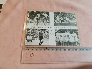 WORLD CUP 1974, POLAND - ARGENTINA 3:2, POSTCARD - Picture 1 of 2