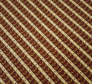 Sunrise Silhouette BTY Jo Moulton Wilmington Diagonal Floral Stripe Tan Brown - Picture 1 of 3