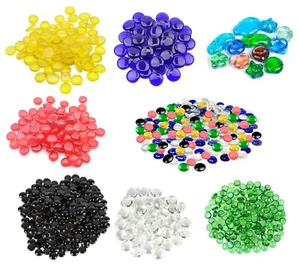 Dekorative Glaskieselsteine Vasen Nuggets Edelsteine Mosaik Hochzeit Dekoration Steine - Bild 1 von 52