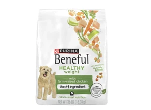 Purina Beneful Dry Dog Food for Adults, High Protein Farm-Raised Chicken, 36 lb - Picture 1 of 9