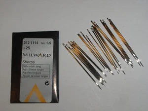 BUSTINA CON 25 AGHI CUCITO MISTI LUNGHI ACCIAIO MILWARD N° 1/5 ART 2121114 - Foto 1 di 3