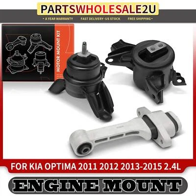 Крепление двигателя и коробки передач 3x для Kia Optima 2011 2012 2013-2015 L4 2,4 л - Изображение 1 из 4