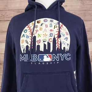 MITCHELL & NESS BÉISBOL MLB NYC BUQUE INSIGNIA AZUL SUÉTER SUDADERA CON CAPUCHA PARA HOMBRE TALLA M MEDIANA - Imagen 1 de 8