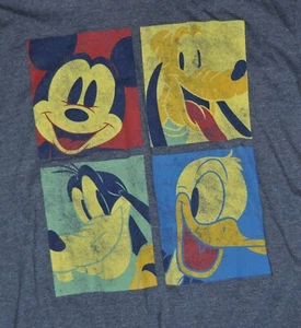 t-shirt large disney pluto mickey mouse donald duck goofy 21.5 inches pit to pit - Picture 1 of 3