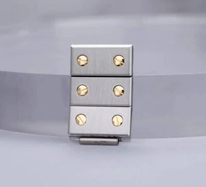 Cartier Santos Octagon Combi SM 3 Link For Automatic Genuine Belt Watch 13 mm - Picture 1 of 4
