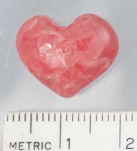RHODOCHROSITE Puffed Heart (#05) - Weighs 64.2 Cts - Picture 1 of 2