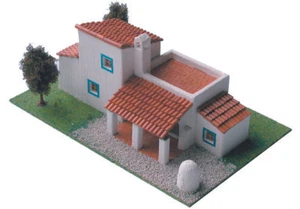 CUIT Ceramic Building Construction Kit, Traditional Ibiza House (1:87) - Picture 1 of 5