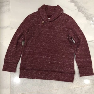 New Old Navy Boys Sweater Red Wine 5T Long Sleeve Shawl Collar Knit - Picture 1 of 3