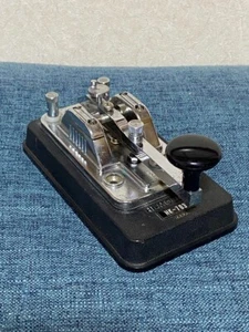 Hi-MOUND ELECTRO HK-703 Straight Telegraph Morse Key Vertical key no Cover - Zdjęcie 1 z 4