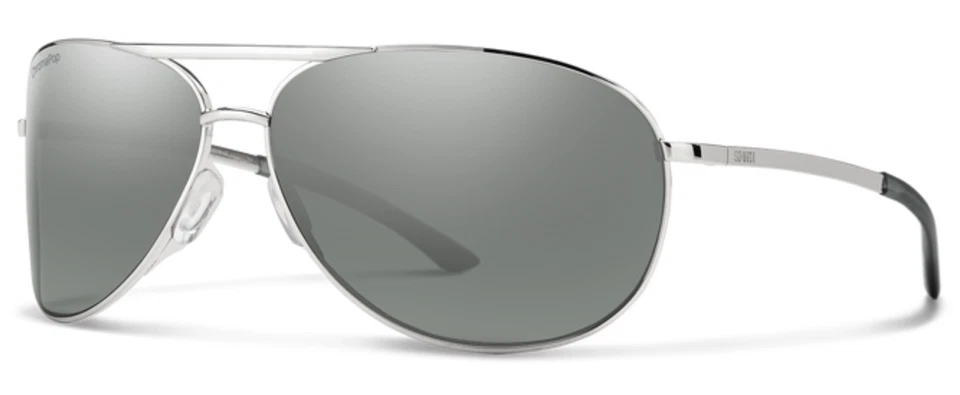 NEW Smith Serpico 2 Sunglasses-Silver-Chromapop Polarized Platinum Lens - Image 1 of 1