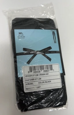 CYNTHIA ROWLEY женщин металлический туго черный Sz M / L 120-165 фунтов розничной $28 новый с Ярлыками - Изображение 1 из 2