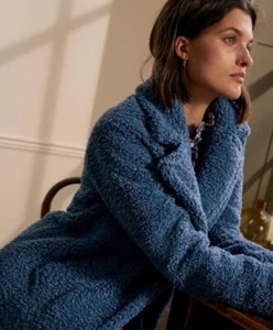 🔥 BODEN Canterbury Teddy Coat Sz 20/22R Sapphire NWT $298 - Picture 1 of 14