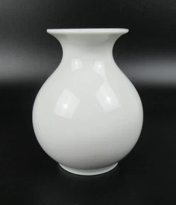 Fürstenberg Porzellan Vase weiss bauchig Classic White Glazed Porcelain 10,2cm - Bild 1 von 4