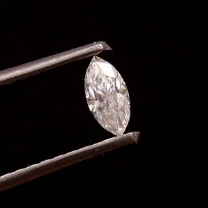 White D Color Moissanite Marquise VVS1 Lab Created Diamond Gemstone Cut 5x2.50MM - Picture 1 of 5