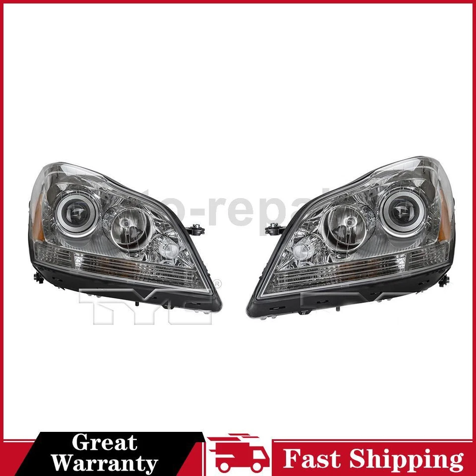 Conjunto de faros izquierdo derecho para Mercedes-Benz GL320 TYC 2007~2009 Foto 1 de 4
