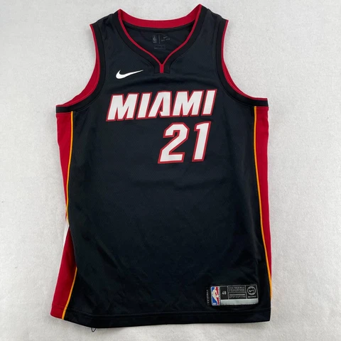 Nike Hassan Whiteside 21 Miami Heat Jersey Men's Size 48 Large Adult Black Cover