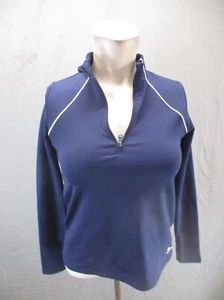 Under Armour Size M Kids Unisex Blue 1/2 Zip Stand Collar Athletic Pullover 497 - Picture 1 of 12