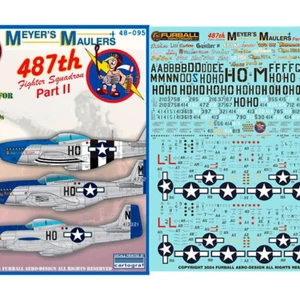 Furball 1/48 P-51 Mustang Meyer's Maulers Decal Part II - Picture 1 of 1