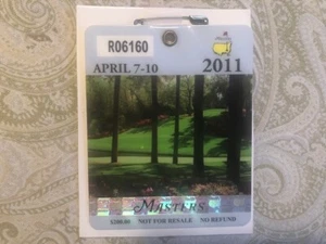 2011 MASTERS BADGE Ticket Augusta National Golf Club Charl Schwartzel Champion! - Picture 1 of 7