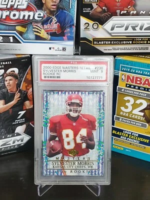 2000 COLLECTOR'S EDGE MASTERS RETAIL SYLVESTER MORRIS ROOKIE CARD RC PSA 9 #230 - Image 1 of 3