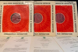 lot of 4 1965 RADIO TRANSCRIPTIONS from SOUTH AFRICA WWII stories Churchill etc. - Picture 1 of 12