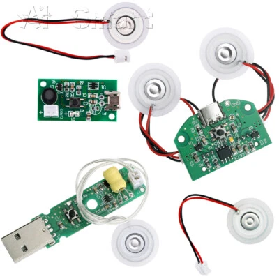 DC 5V Type-C USB Mini Ultrasonic Humidifier Dual Spray Module DIY Set Atomizing - Image 1 of 4