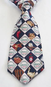 TABASCO Multi-Color 100% Silk 58 Inches Long Diamond Men's Necktie - Picture 1 of 2