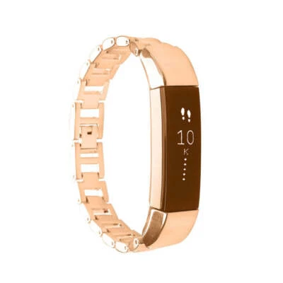 兼容 Fitbit Alta 不锈钢表带 - 枪金属、黑色、金色和玫瑰金 — 第 1/4 张图片