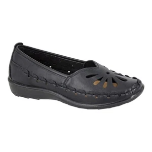 Boulevard Women Open Toe Leather Slip on Sandals Flat Pump Comfort Shoe Size 3-9 - Picture 1 of 17