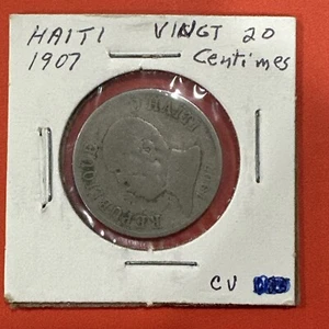 1907-Haiti-VF- 20 Centimes - Picture 1 of 2