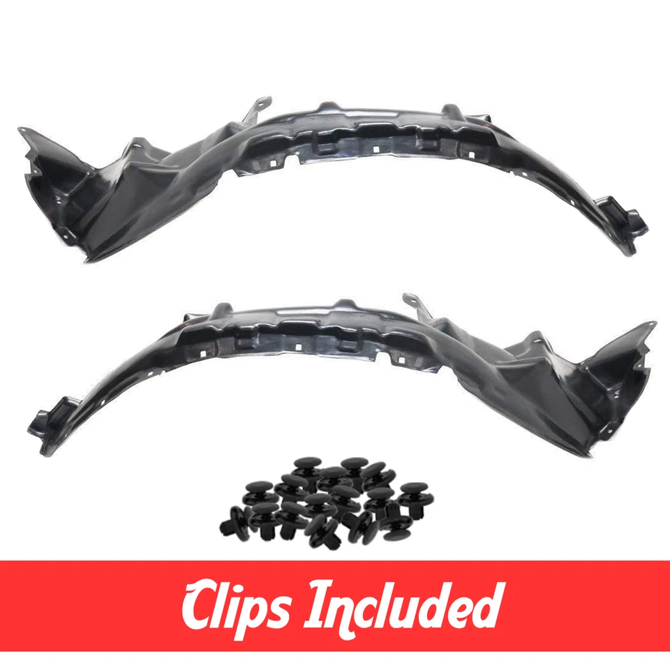 Juego de revestimientos de guardabarros delantero con clips para Toyota Tundra TO1249125 TO1248125 2003-2006 Foto 1 de 3