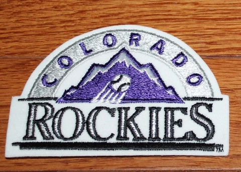 NEW Colorado Rockies Embroidered Iron-On Patch Hoodie Size Large 4" Logo *P9 Cover