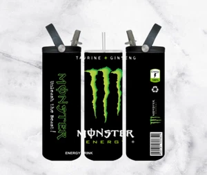 MONSTER ENERGY - 20oz Dual Lid Drink Bottle - Picture 1 of 1