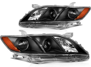 Headlights Fits 2007-2009 Toyota Camry Replacement Left+Right Side Headlamp Pair - Picture 1 of 9
