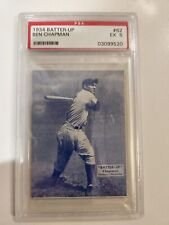 1934 Batter-Up Ben Chapman Yankees PSA 5 Graded Only 17 higher PSA grades exist!