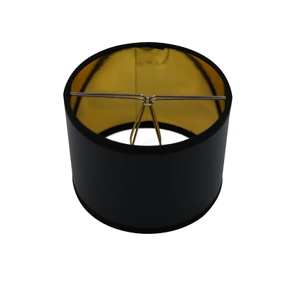 5 Inch Retro Barrel Drum Clip on Chandelier Lampshade (Black) - Image 1 of 3