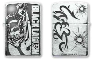 Zippo black lagoon Revy silver brass lighter Levi made in Japan free shipping102 - Picture 1 of 1