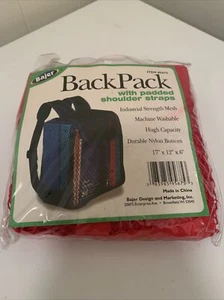 Bajer CLEAR Backpack with Padded Straps, Mesh Back 17”x12”x6” NEW & Sealed - Picture 1 of 2