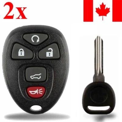 2x Nuevo Repuesto Entrada Sin Llave Control Remoto Llavero Para Chevy Buick GMC Foto 1 de 3